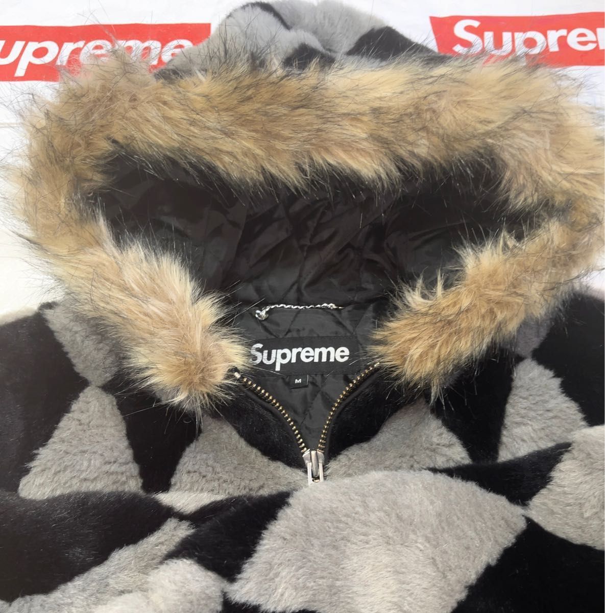 Supreme シュプリーム Diamond Faux Fur Jacket M|Yahoo!フリマ Supreme シュプリーム Diamond Faux Fur Jacket M|Yahoo!フリマ