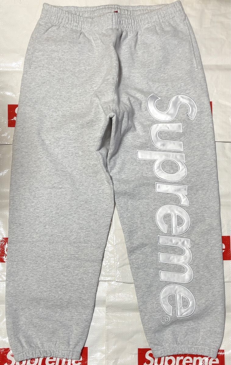 新品・未使用】 Supreme シュプリーム Satin Appliqu Sweatpant / XL