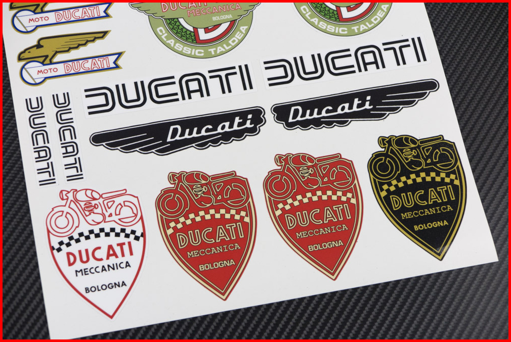 DUCATI ドカティ クラシックステッカー S040_画像2