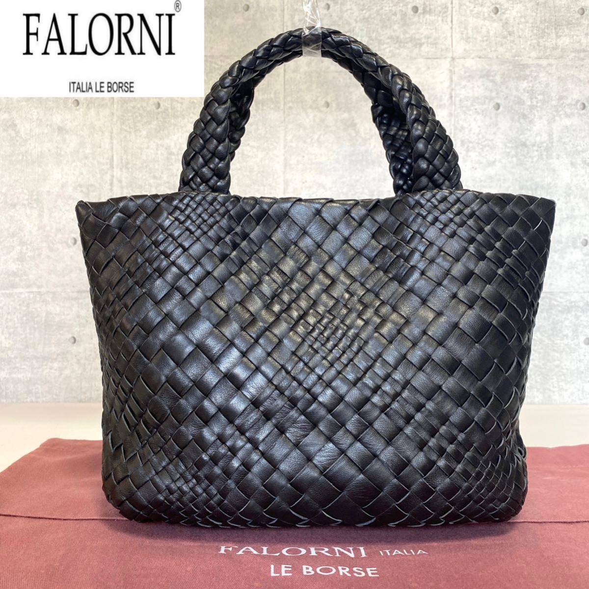 雑誌で紹介された 美品 FALORNI ファロルニ イントレチャート ブラック
