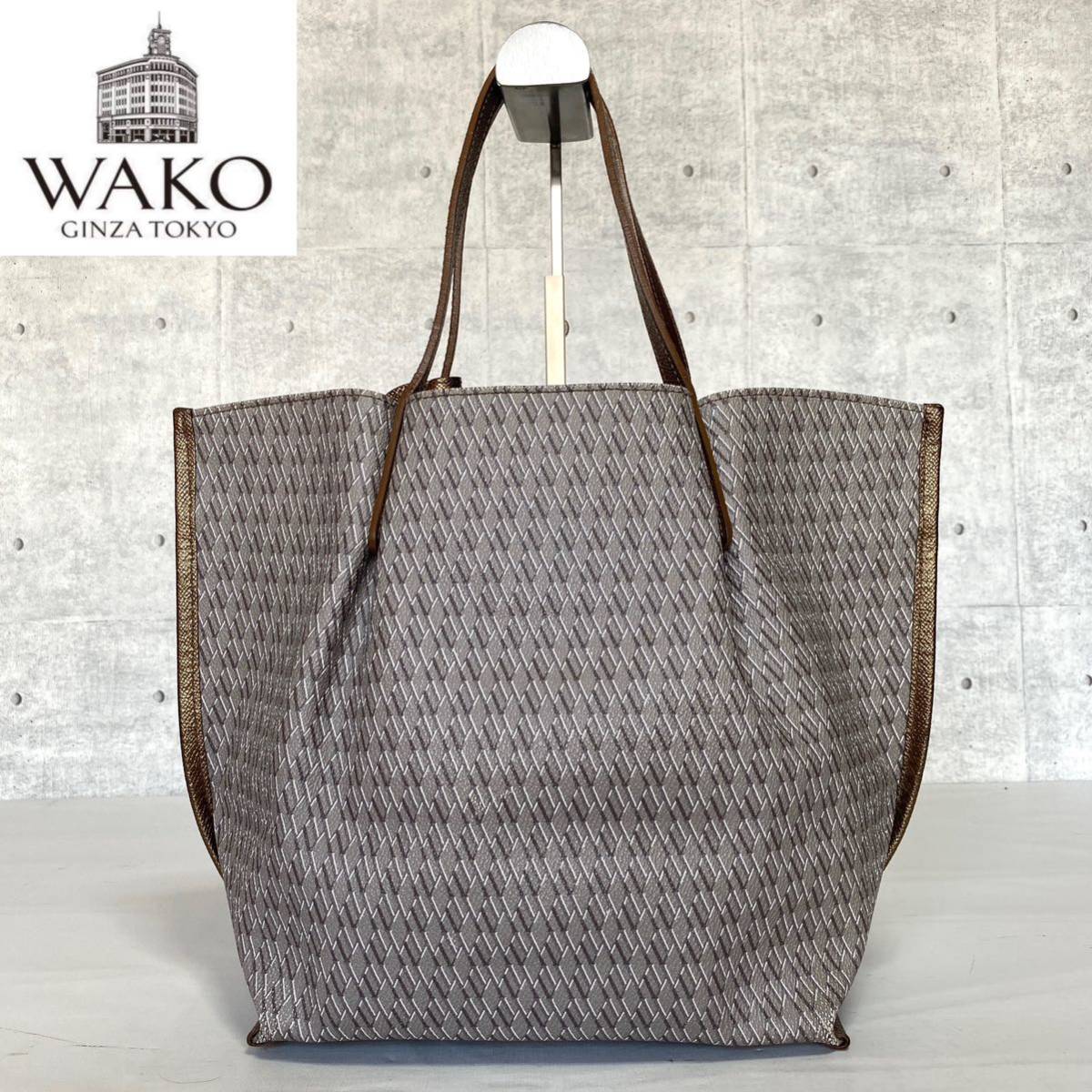 良品 WAKO ワコウ 銀座 和光 Wモノグラム ブロンズゴールド 良品 WAKO ワコウ 銀座 和光 Wモノグラム ブロンズゴールド
