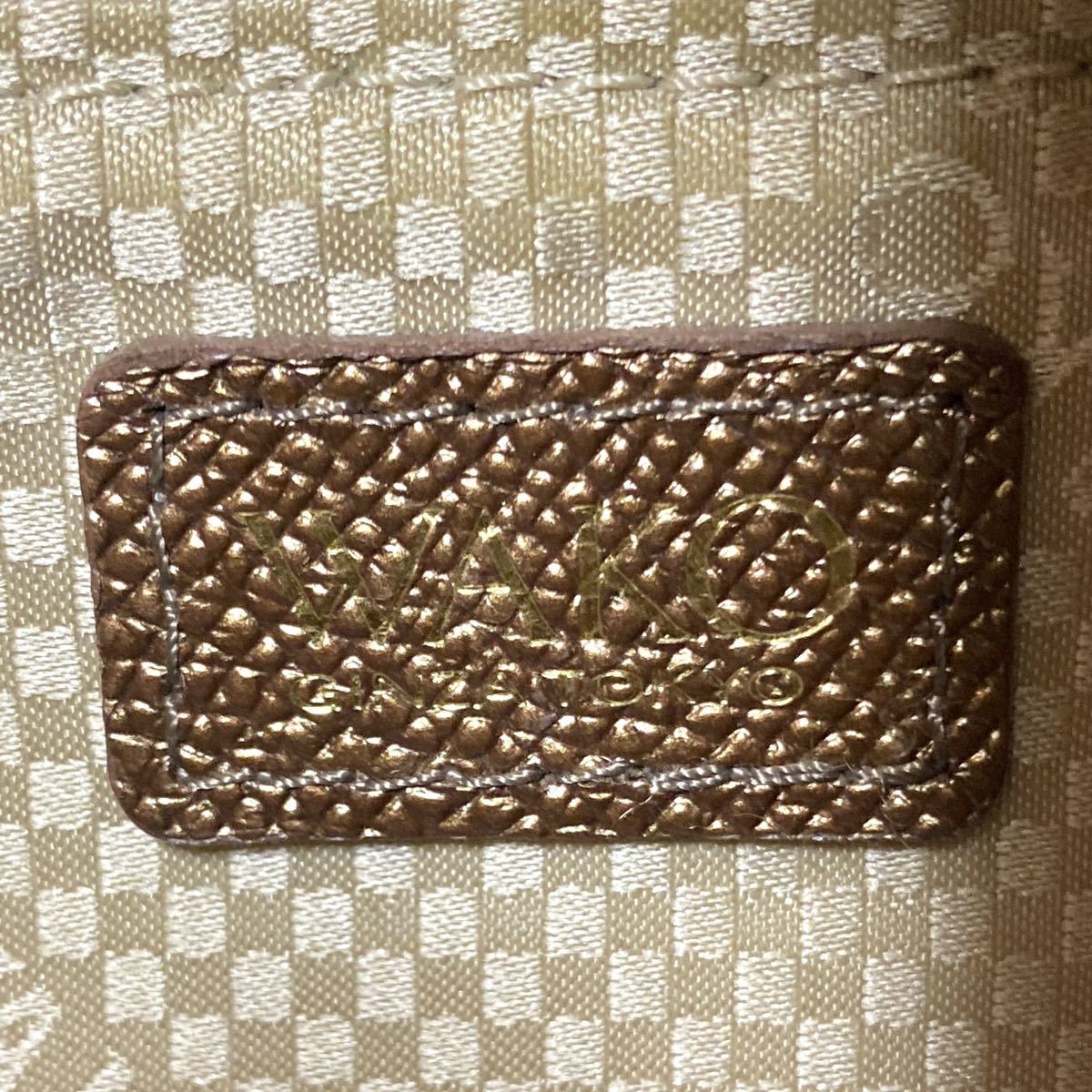 良品 WAKO ワコウ 銀座 和光 Wモノグラム ブロンズゴールド 良品 WAKO ワコウ 銀座 和光 Wモノグラム ブロンズゴールド