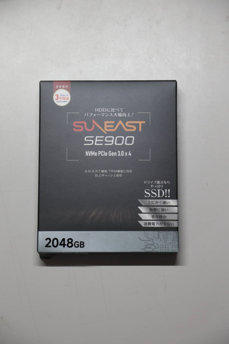 SUNEAST】SE900NVG3-01TB ２TB SSD 内蔵型NVMe PCIe Gen3 x 4 3D NAND