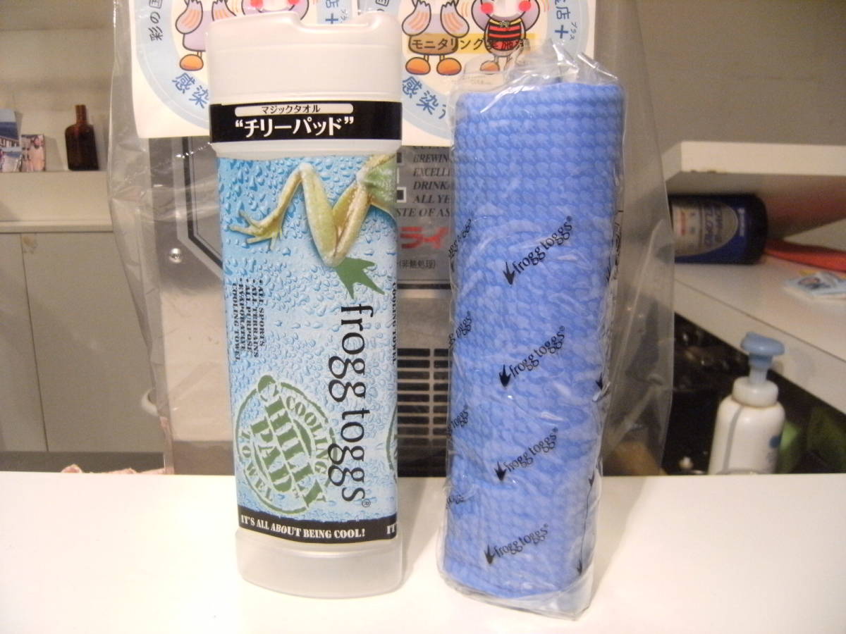 未使用★COOLING CHILLY PAD TOWEL frogg toggs マジックタオル チリーパッド★濡らす 冷たくなる 不思議タオル★スポーツタオル マラソンの画像2