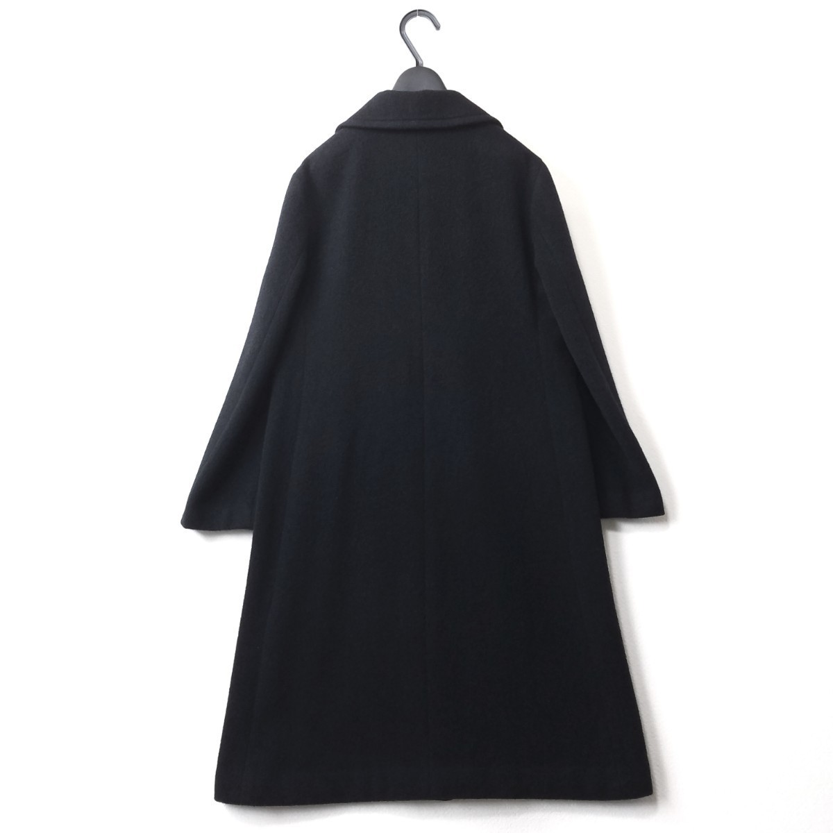 90s/YOHJI YAMAMOTO WXYZ WORK SHOP/エアリー ウール コート/黒