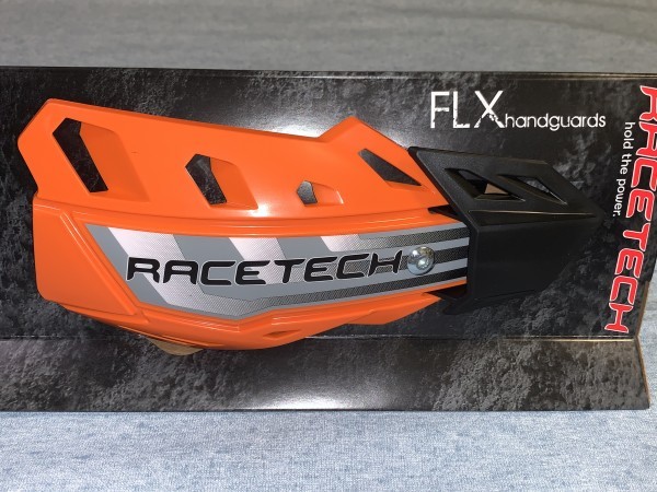 RACETECH（レーステック） ハンドガード FLX オレンジ R-KITPMFLAR00　イタリア製 ナックルガード_画像2