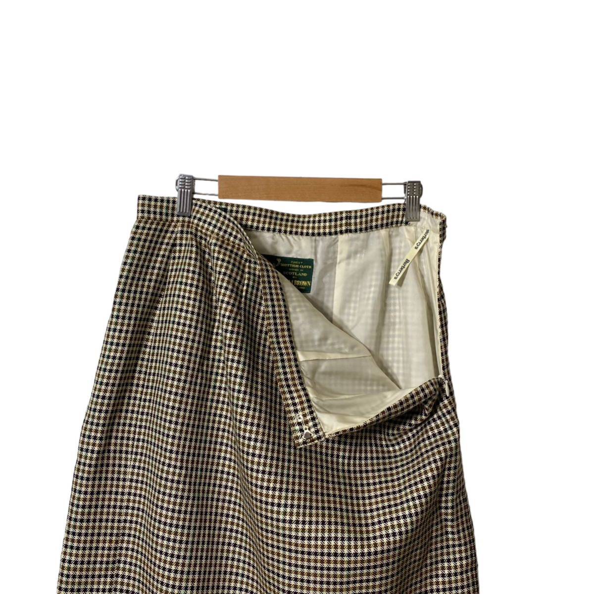 【Burberrys】 WILLIAM BROWN チェック柄スカートスーツ サイズ8