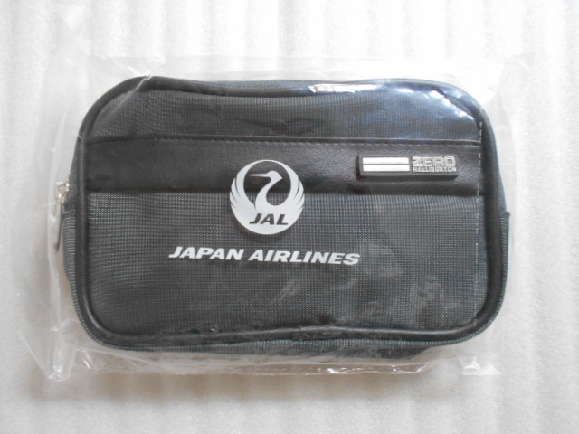 【未使用　未開封】JAL　日本航空　ビジネスクラス　アメニティケース　（灰色）　ゼロハリバートン　_画像1