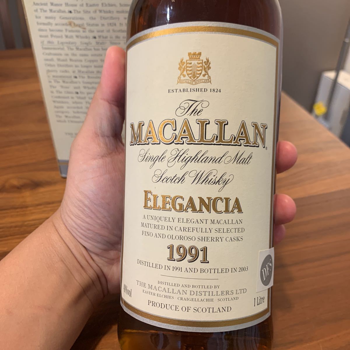 ザ マッカラン エレガンシア 1991 (12年) 1000ml 箱付き ザ マッカラン エレガンシア 1991 (12年) 1000ml 箱付き