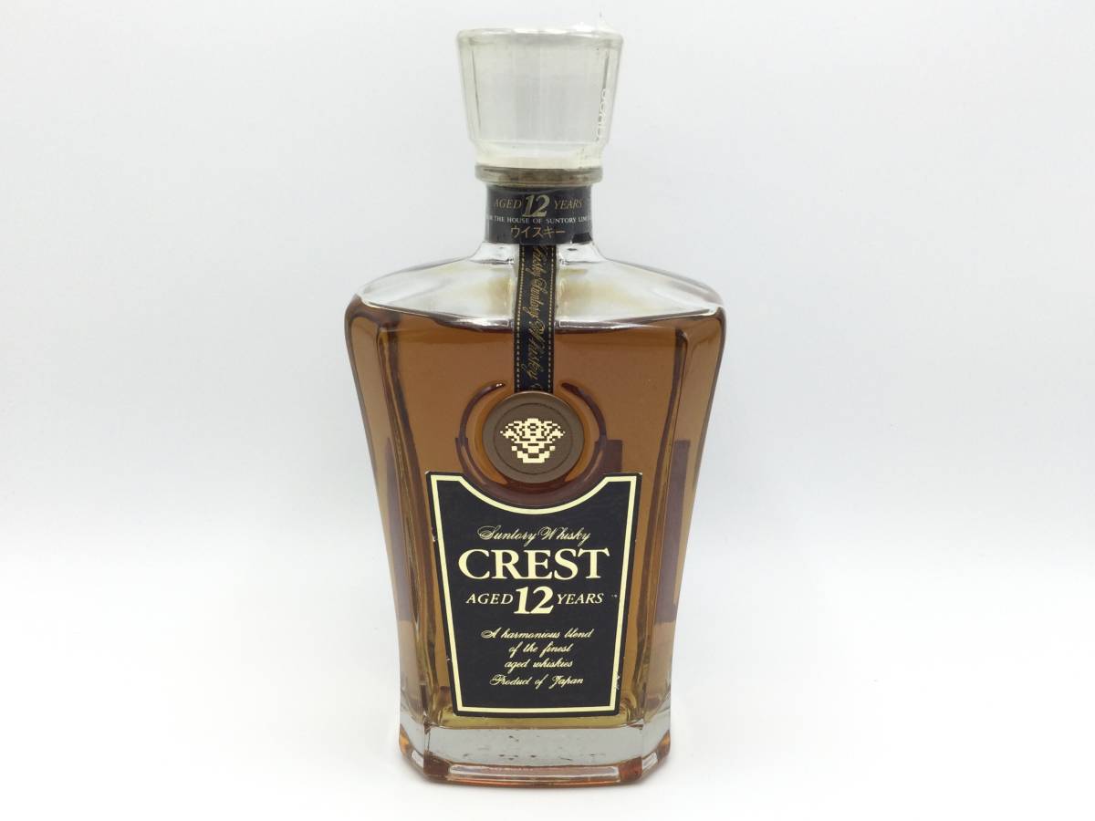 EE92◎［東京都内限定発送］未開栓 国産 CREST 12年 SUNTORY WHISKY サントリー ウイスキー クレスト 700ml 43% ◎_画像2