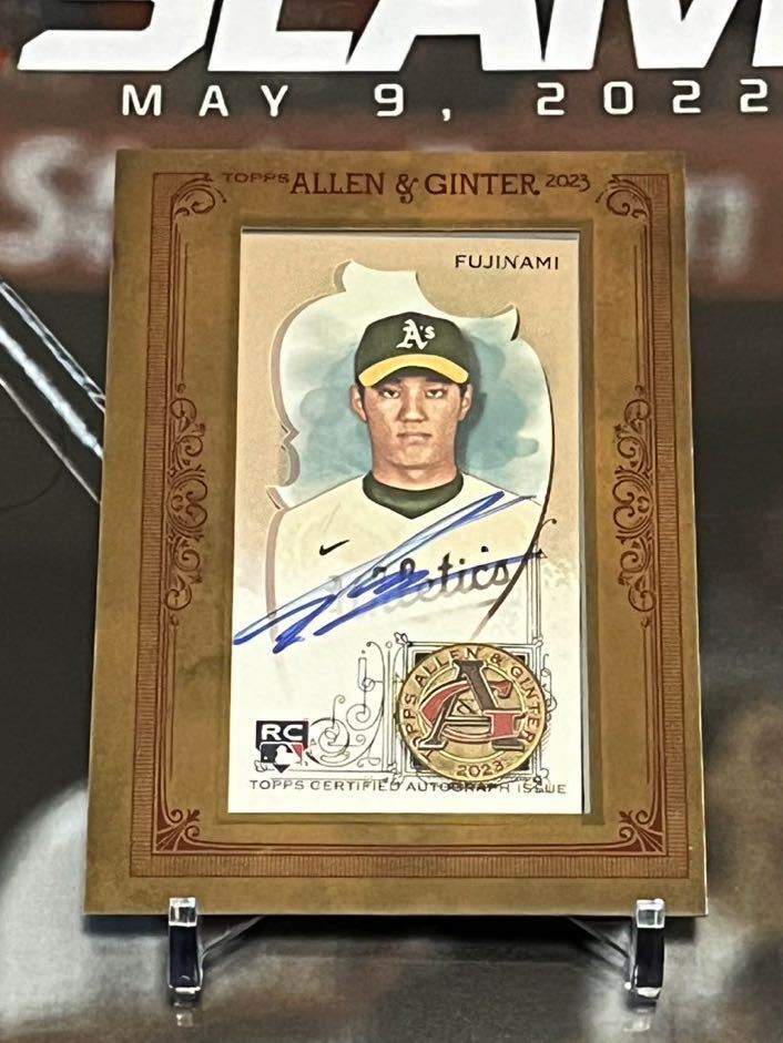 藤浪晋太郎直筆サインカード Topps Allen&Ginter 2023 MA-FS アスレチックス時代　現オリオールズ　Shintaro Fujinami_画像1