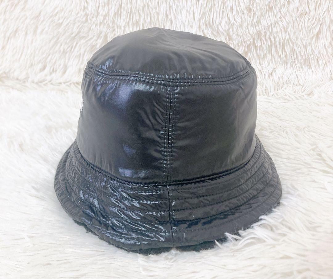 極美品MONCLER モンクレール バケットハット リバーシブル ブラック