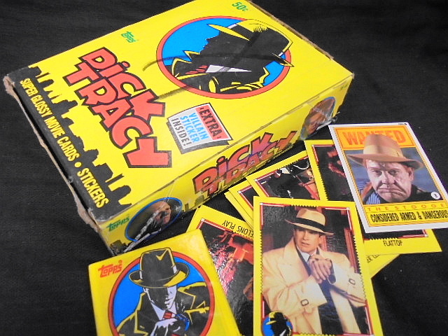 1 SEALED PACKAGE DICK TRACY TRADING CARDS & 1 STICKER TOPPS