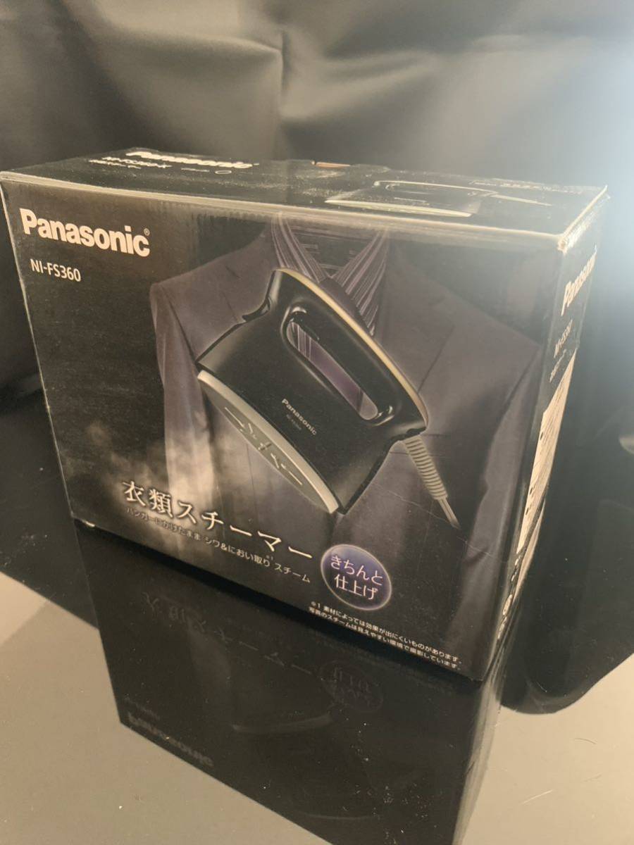 Panasonic 衣類スチーマー ブラック NI-FS360-K 新品未使用_画像1