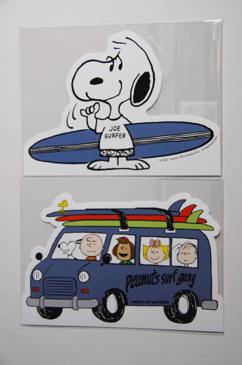 SNOOPY\'S SURF SHOP открытка 2 листов (2 вид × каждый 1 листов ) бесплатная доставка PEANUTS Snoopy Charlie Brown Linus мята перечная шпаклевка .