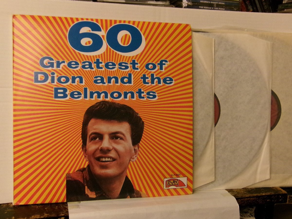 ▲3LP DION & THE BELMONTS ディオン&ベルモンツ / 60 GREATEST OF 輸入盤 LAURIE SLP-6000 OLDIES◇r51028_画像1