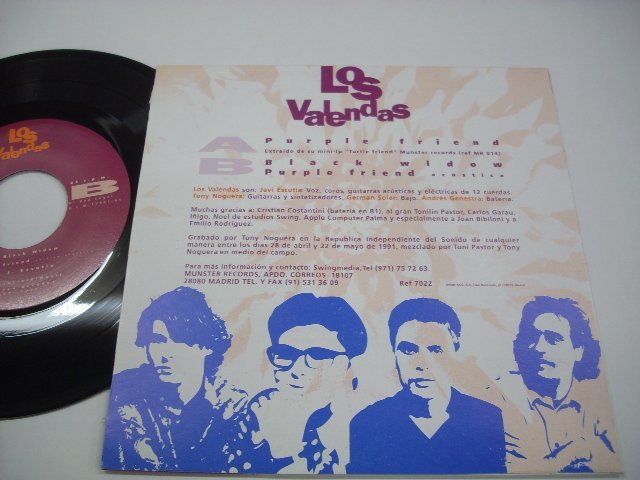 [シングル EP] Los Valendas / Purple Friend / Munster Records 7022 ◇r50920_画像2