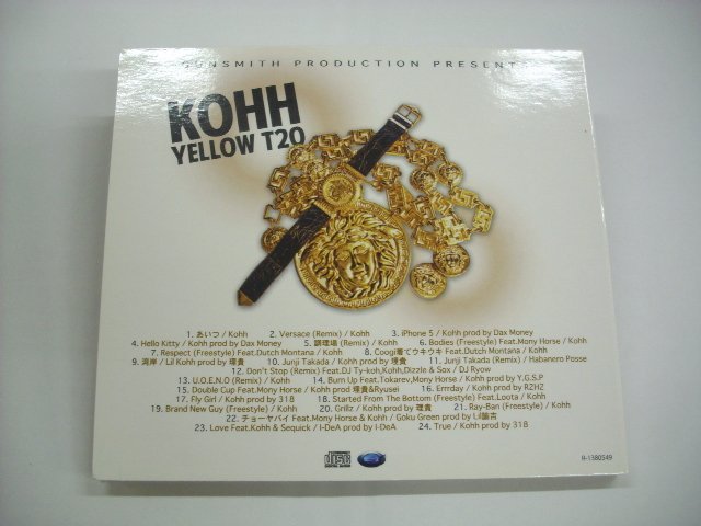 [CD] KOHH / YELLOW T20 YELLOWTAPE 2 GUNSMITH PRODUCTION PRESENTS GSPCD-0003 ジャパニーズヒップホップ ◇r51023_画像2