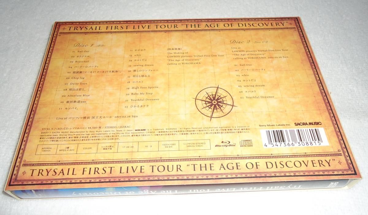 TrySail ■ TrySail First Live Tour “The Age of Discovery” [初回限定版]Blu-ray_画像2