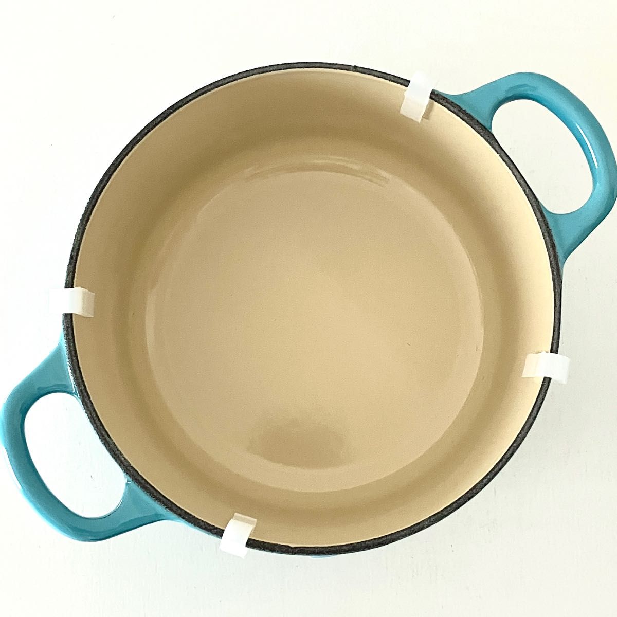 【新品】★廃盤品★ル・クルーゼ　ココットロンド　16cm カリビアンブルー LE CREUSET 両手鍋 ルクルーゼ