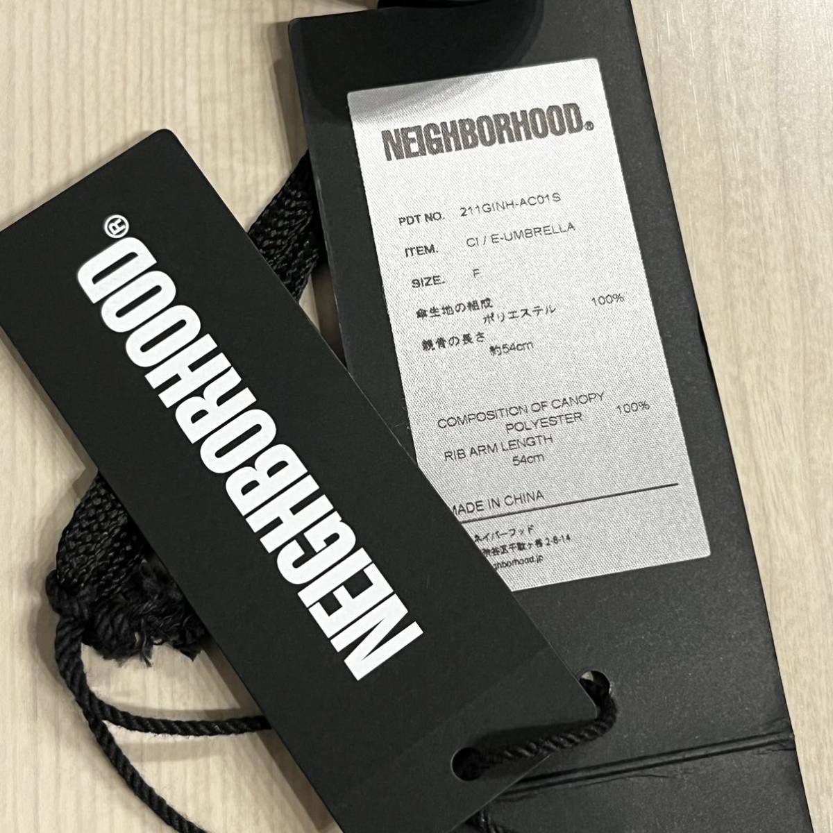 新品 NEIGHBORHOOD CI/E-UMBRELLA HELINOX 傘 ネイバーフッド 折り畳み傘 ワンタッチ 折りたたみ傘の画像5