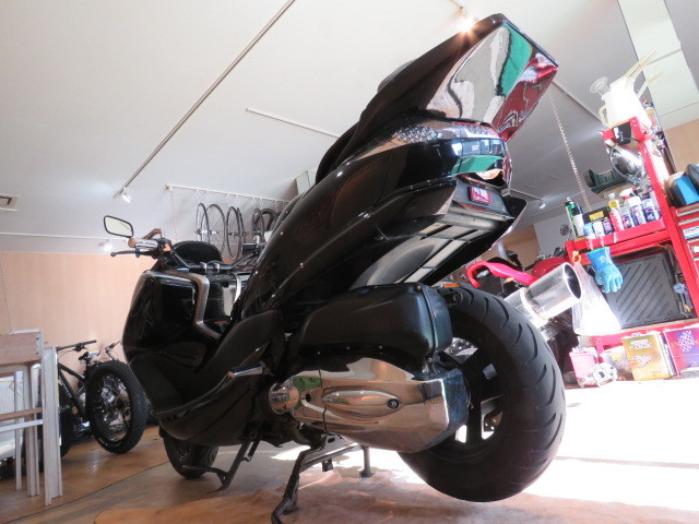 □ヤマハ マジェスティ 250 JBK-SG20J ブラック 走行距離 25060km 250cc 社外マフラー 実動! ビッグスクーター バイク 札幌発 ★の画像6