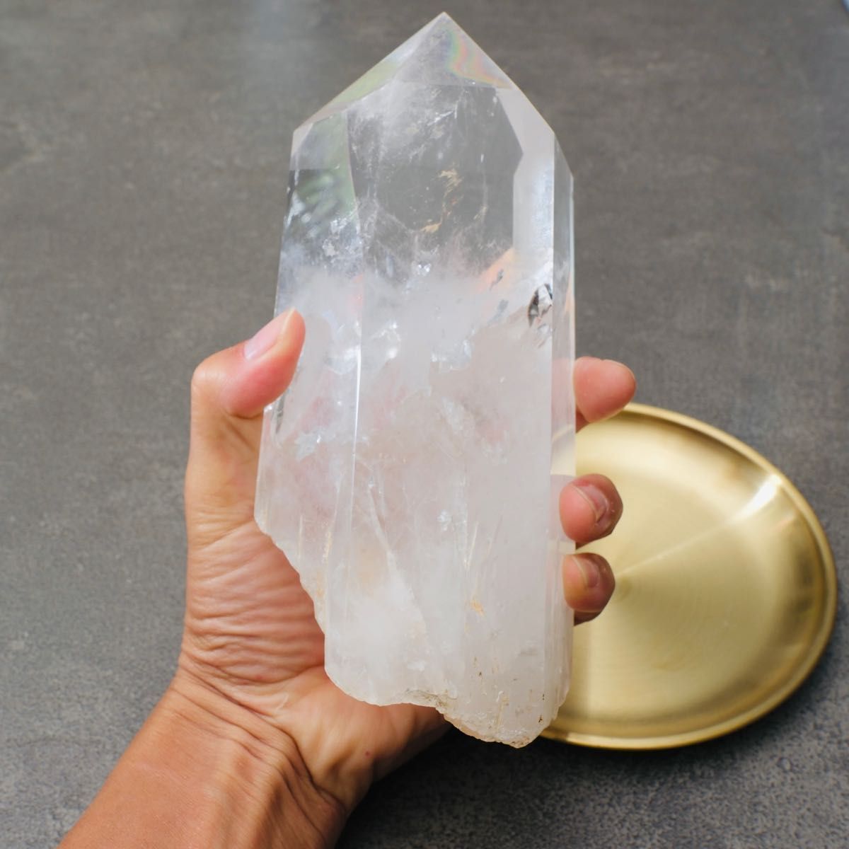 六角柱水晶 (特大)クリスタル 1.5kg BIGサイズ パワーストーン 天然石-