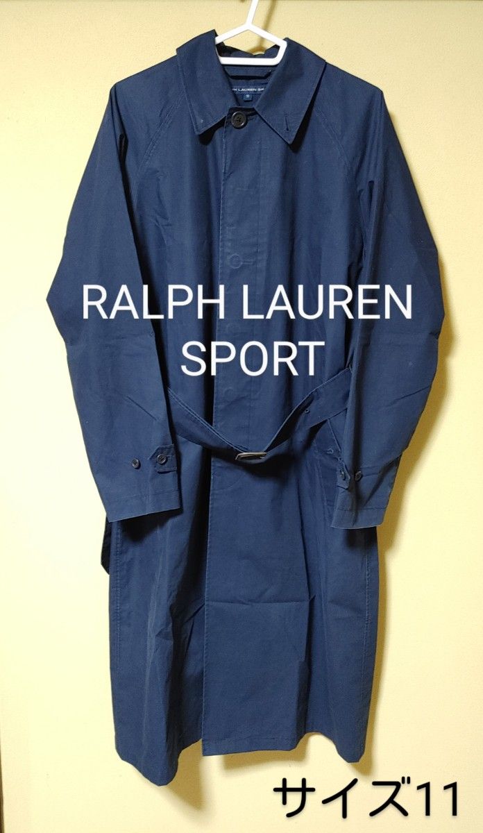 RALPH LAUREN SPORT トレンチコート・サイズ11 無地・ネイビー系