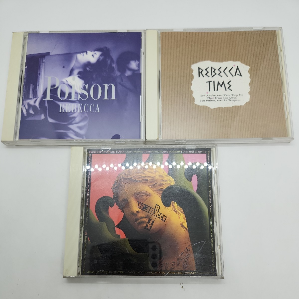 銀4) レベッカ CD 3枚セット REBECCA Poison TIME リミックス REMIX タイム _画像1