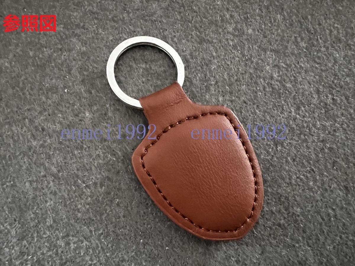  Porsche PORSCHE* key holder key chain key ring car key chain lost prevention men's lady's combined use leather Brown 