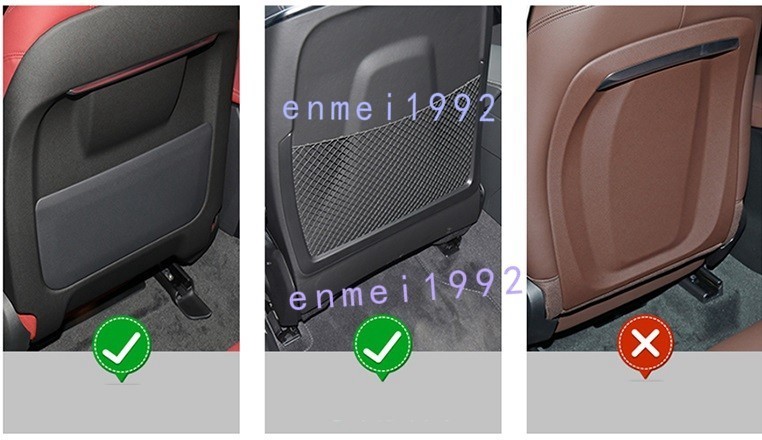 ボルボ Volvo◎車用 シート バックカバー 汚れ防止カバー 蹴り防止 取付簡単 座席 シートバック カーグッズ 2枚セット レッド_画像8