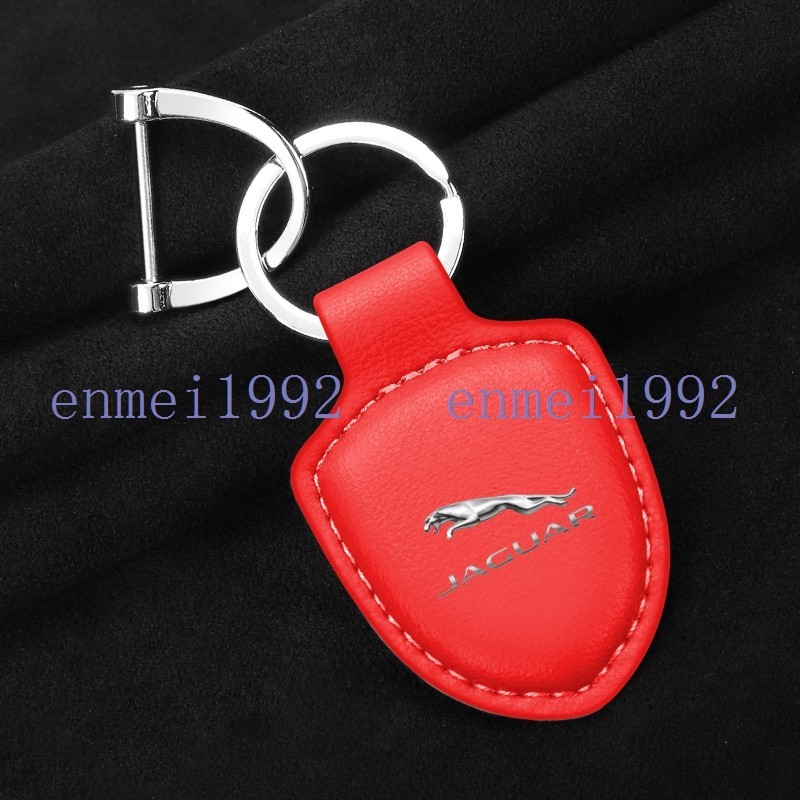 Jaguar JAGUAR* key holder key chain key ring car key chain lost prevention men's lady's combined use leather red 