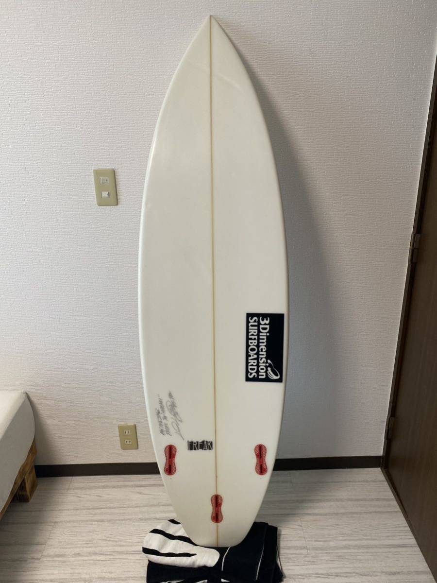 3dimension surfboards 5'8 FREAK PU 千葉県一宮周辺で手渡し限定_画像2