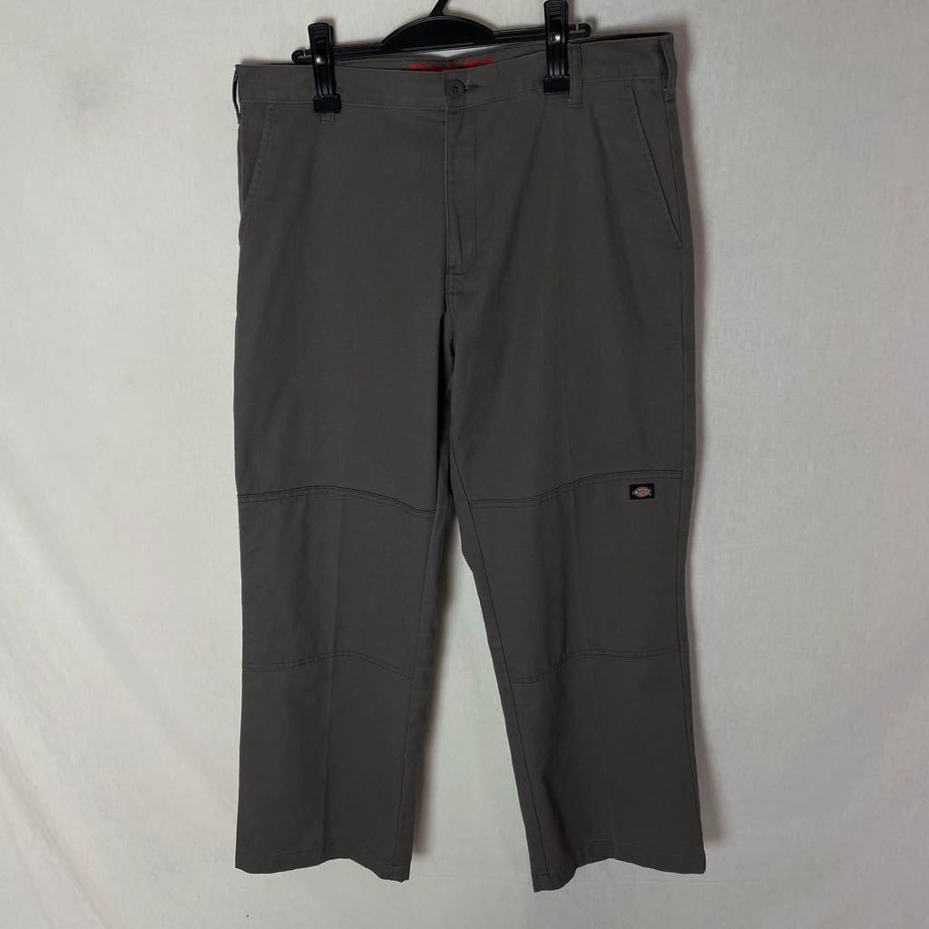 ディッキーズ　ワークパンツ ダブルニー 古着　36×30 グレー　ヴィンテージ WORK WEAR_画像1