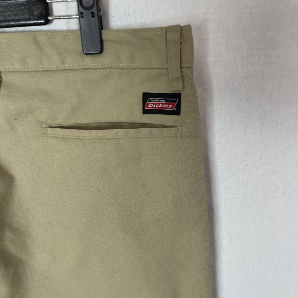 genuine dickies ワークパンツ 古着　34×32 ベージュ　ヴィンテージ WORK WEAR_画像2