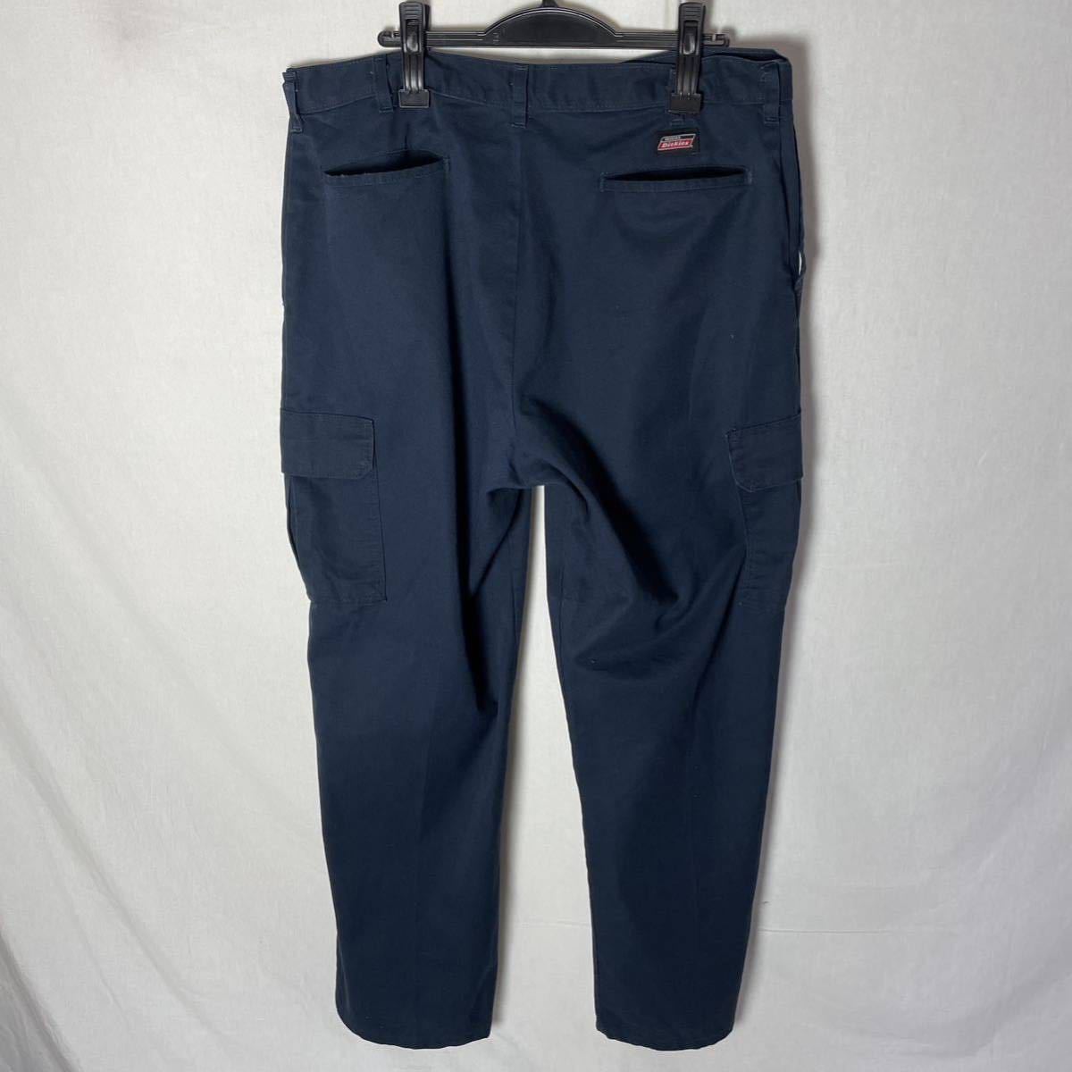 genuine dickies カーゴパンツ 古着　38×34 ダークネイビー　ヴィンテージ WORK WEAR_画像1