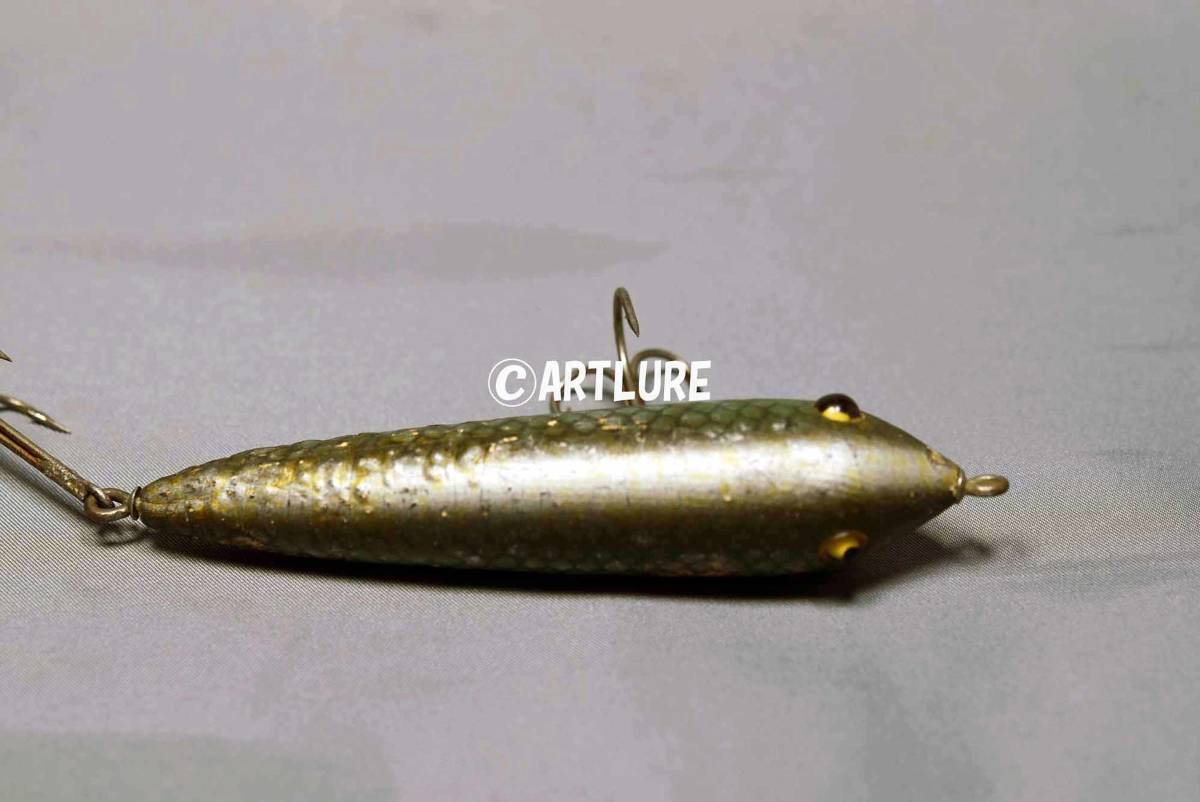 VINTAGE WOODEN LURE HEDDON NO TIN ZARAGOSSA GLASS EYE RARE VINTAGE WOODEN LURE HEDDON NO TIN ZARAGOSSA GLASS EYE RARE