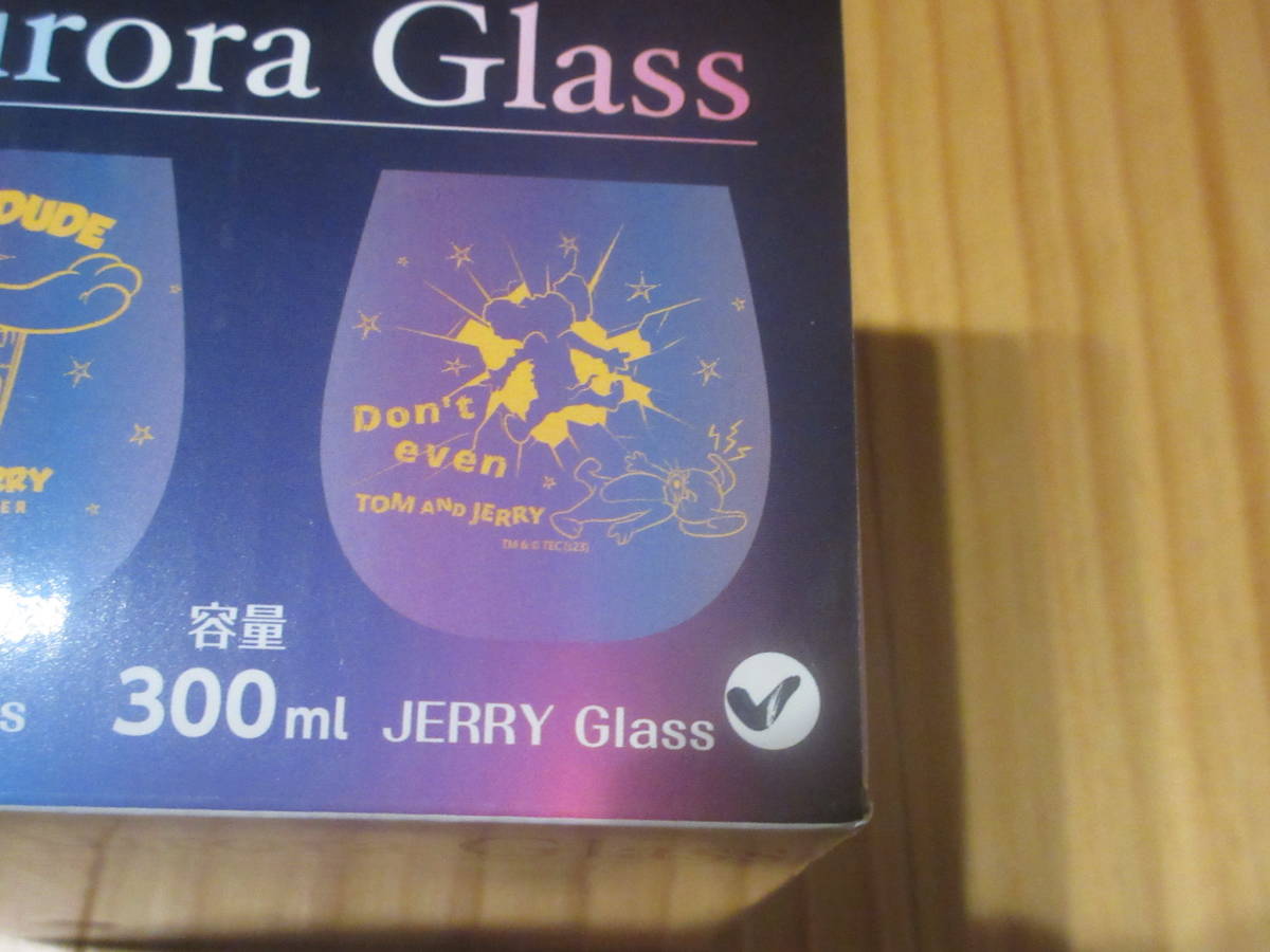 ◆トムとジェリー オーロラグラス ジェリー 約300ml 食器 コップ カップ グラス アニメ キャラクター 希少 レア◆新品未開封_画像2