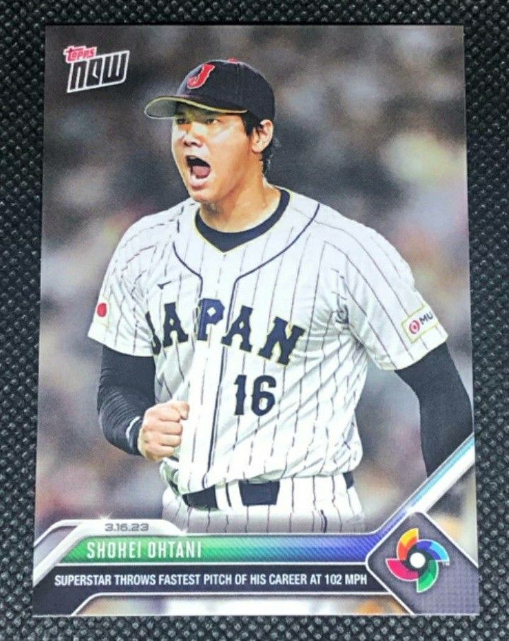 大谷翔平 2023 WBC 限定生産 topps NOW 侍ジャパン 優勝記念 日本