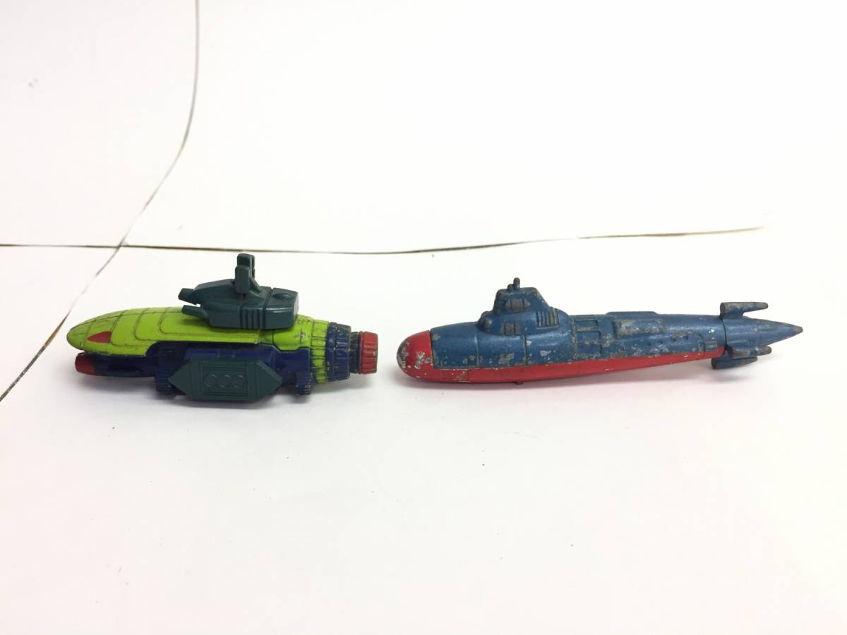 [玩具] バイソン シイラ 2点セット「宇宙空母ブルーノア」ジャンク レトロ ビンテージ おもちゃ 金属っぽい質感 _画像2