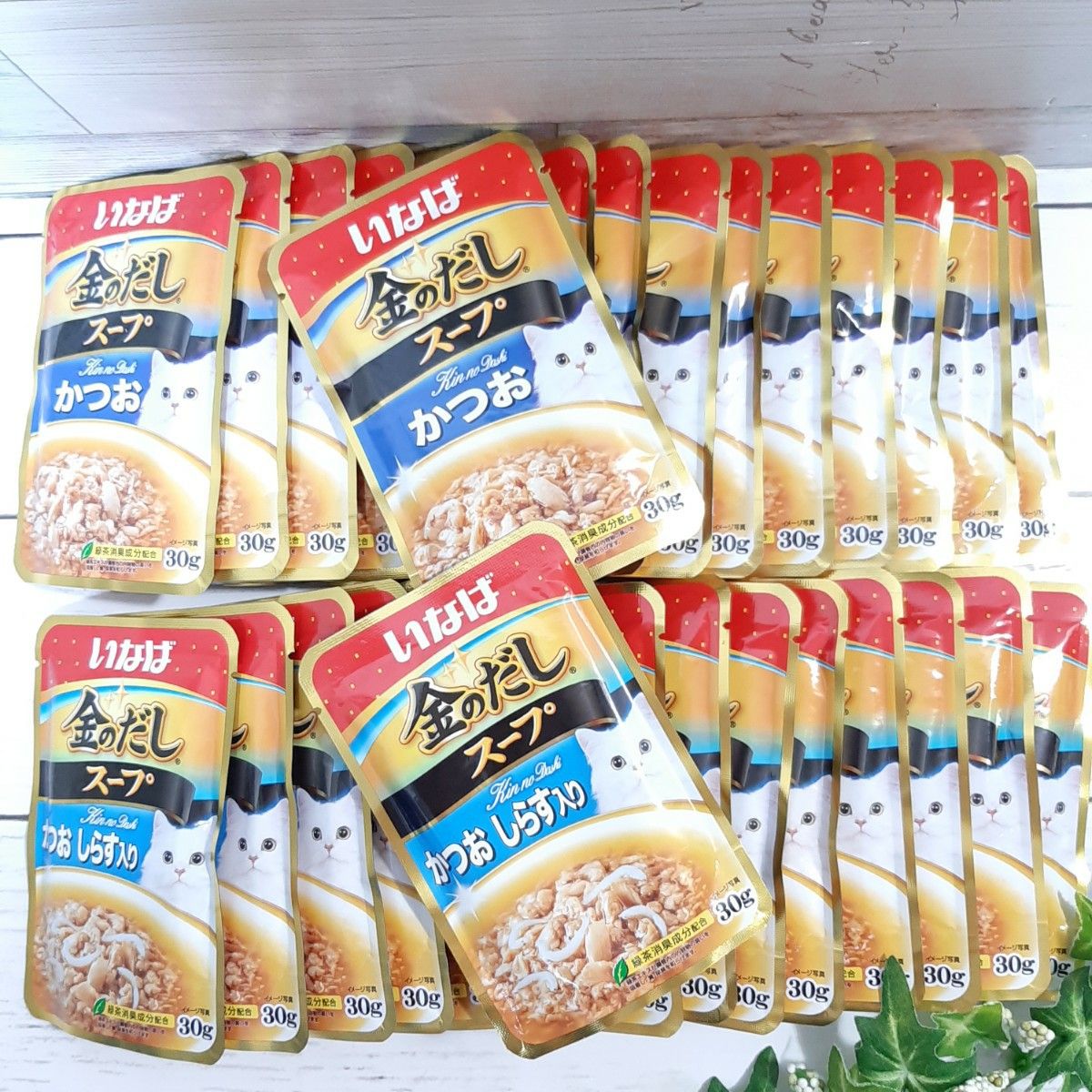 いなば 金のだし スープ 30g×32袋 かつお しらす入り ウェットフード