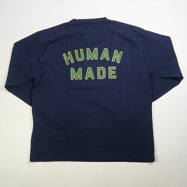 HUMAN MADE ヒューマンメイド 23AW GRAPHIC L/S T-SHIRT #5 HM26CS008 Navy ロゴロンT 紺 Size 【XL】 【新古品・未使用品】 20778096