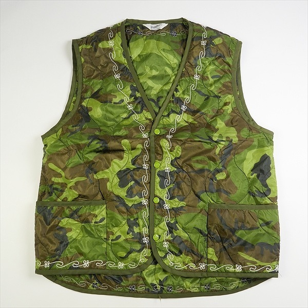 TENDERLOIN テンダーロイン T-NYLON SOUVENIR VEST CAMO ベスト 緑 Size 【L】 【中古品-ほぼ新品】 20778971