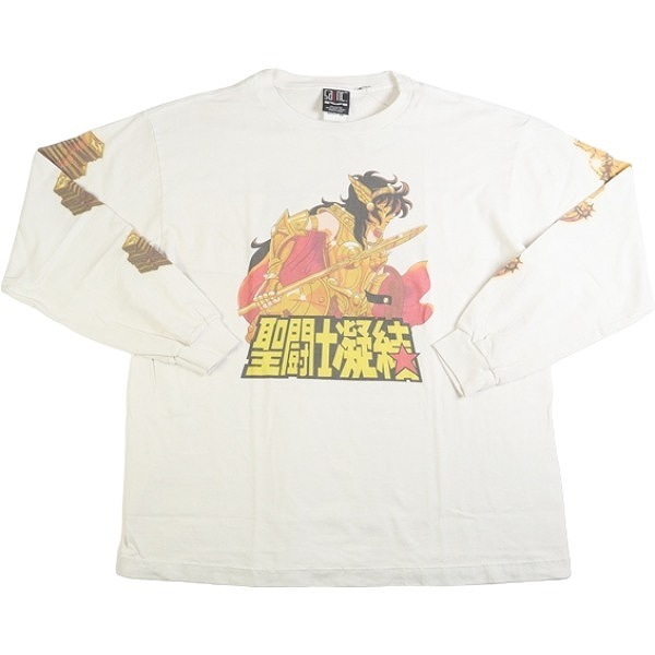 SAINT MICHAEL セント マイケル ×CLOT クロット 聖闘士星矢 CL_LS T-SHIRT White ロンT 白 Size 【XL】 【新古品・未使用品】 20780360_画像1