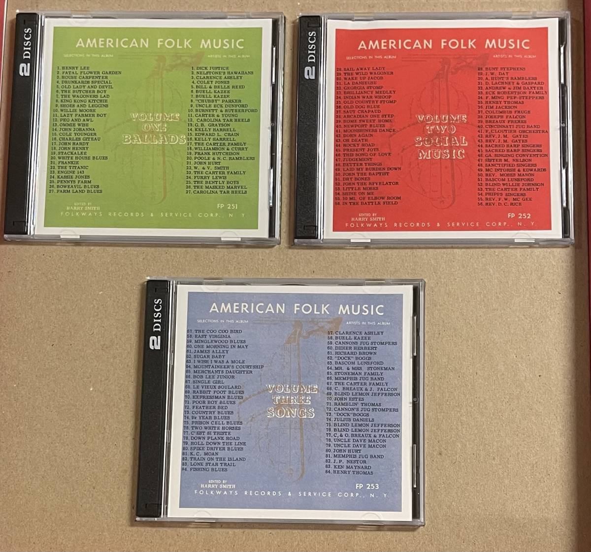 CD6枚組 BOX ANTHOLOGY OF AMERICAN FOLK MUSIC　ハリー・スミス EDITED BY HARRY SMITH SMITHSONIAN FOLKWAYS RECORDINGS