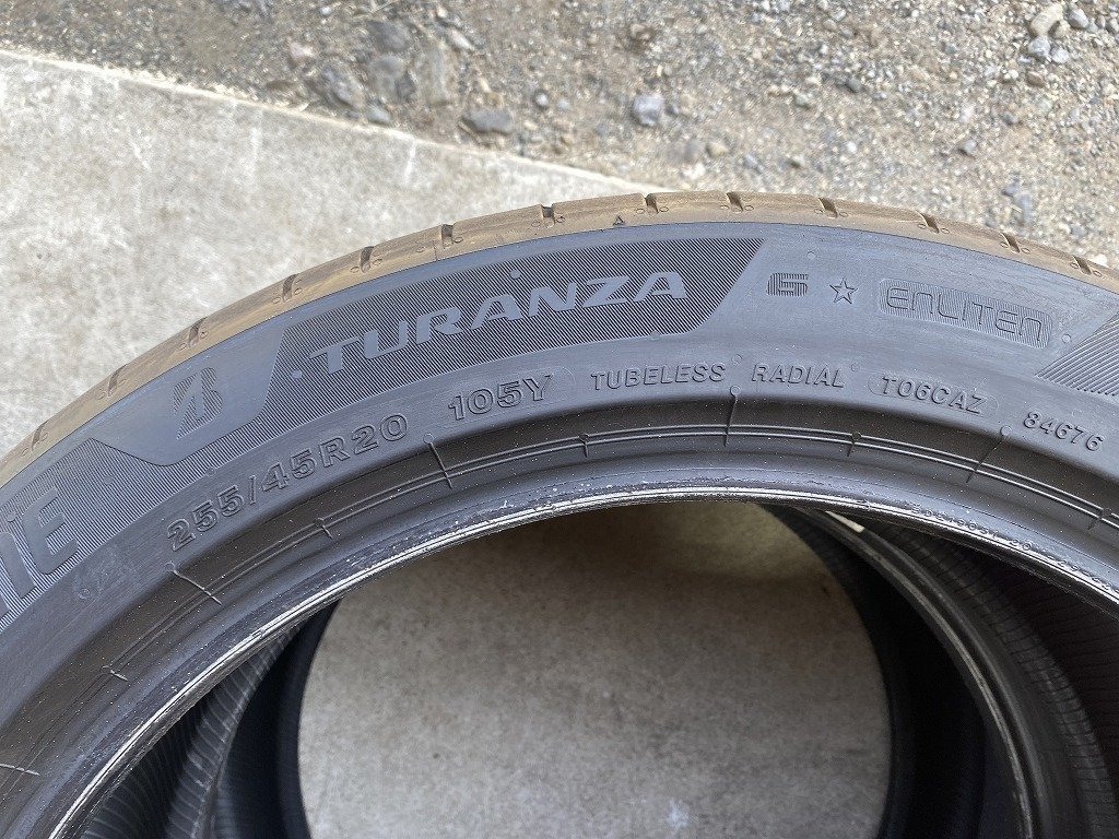 送料無料 2023年製造 4本 ★ ブリヂストン トランザ TURANZA ☆ 6 ENLITEN 255/45R20 285/40R20 BMW マカン ロールスロイス_画像8