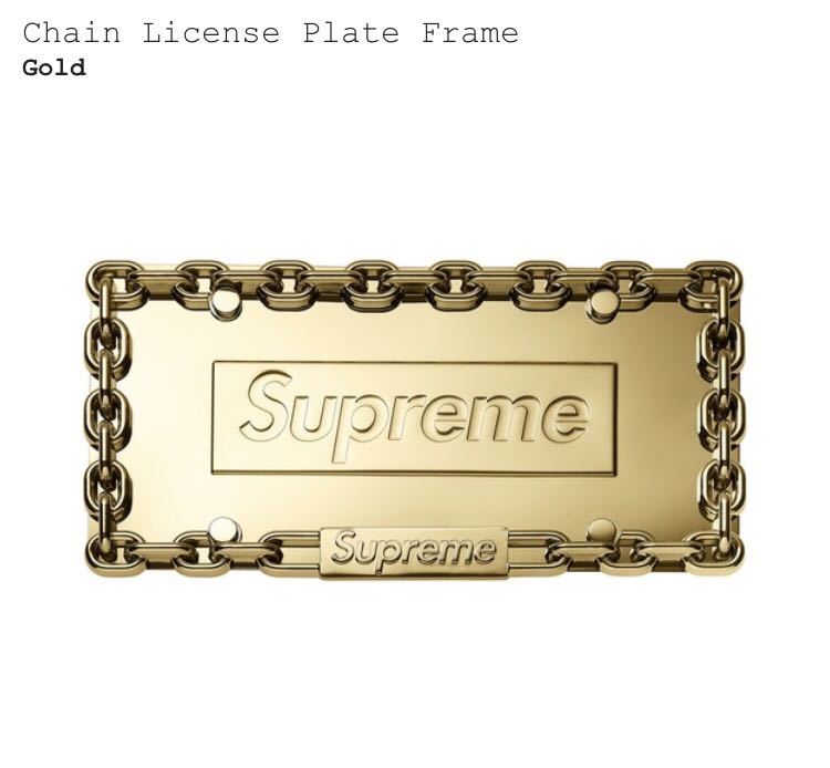 新規購入 18AW 新品 送料無料 Supreme 金 ゴールド シュプリーム 国内正規品 GOLD Frame Plate License Chain その他 新規購入 18AW 新品 送料無料 Supreme 金 ゴールド シュプリーム 国内正規品 GOLD Frame Plate License Chain その他