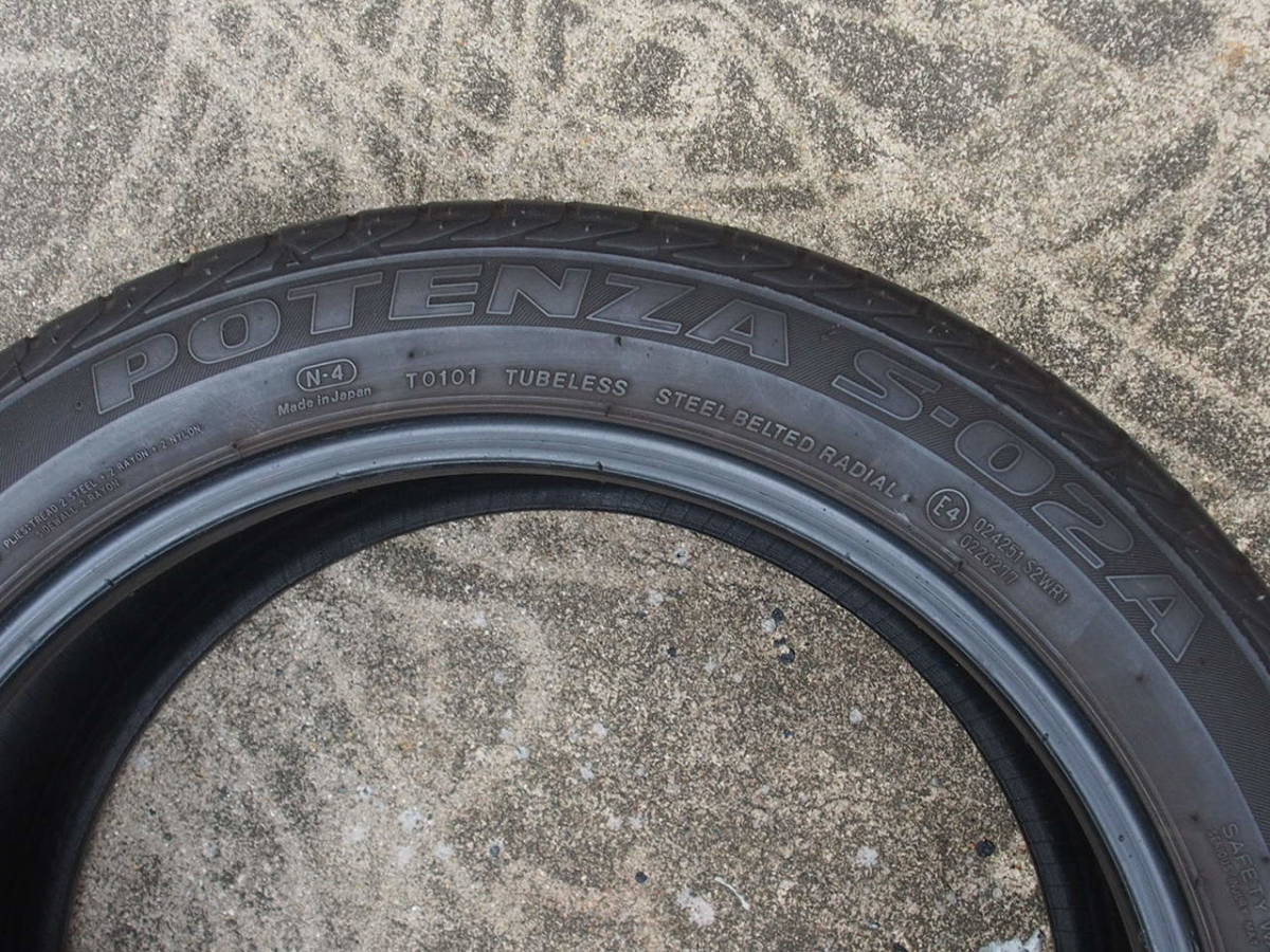 バリ山 ブリヂストン ポテンザ S02A BRIDGESTONE POTENZA S-02A 255/40ZR17 N4 ポルシェ ドリフト 走り屋 ジムカーナ 86 シルビア_画像2