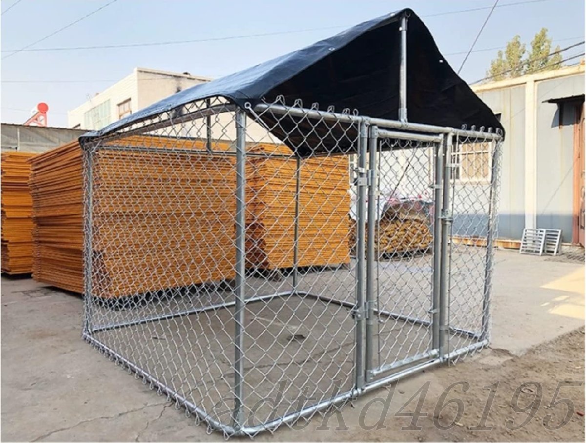 高品質 犬のかご ペットフェンス針金犬籠大型犬室外ポンポン穴開けずDIYペットケージ (2.3*2.3*1.67m)