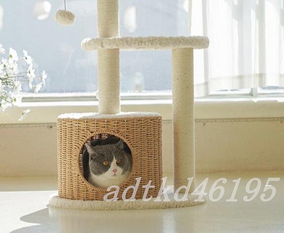  new arrival * high quality soft rattan tower soft cat tower fwafwa. protection cat assembly 